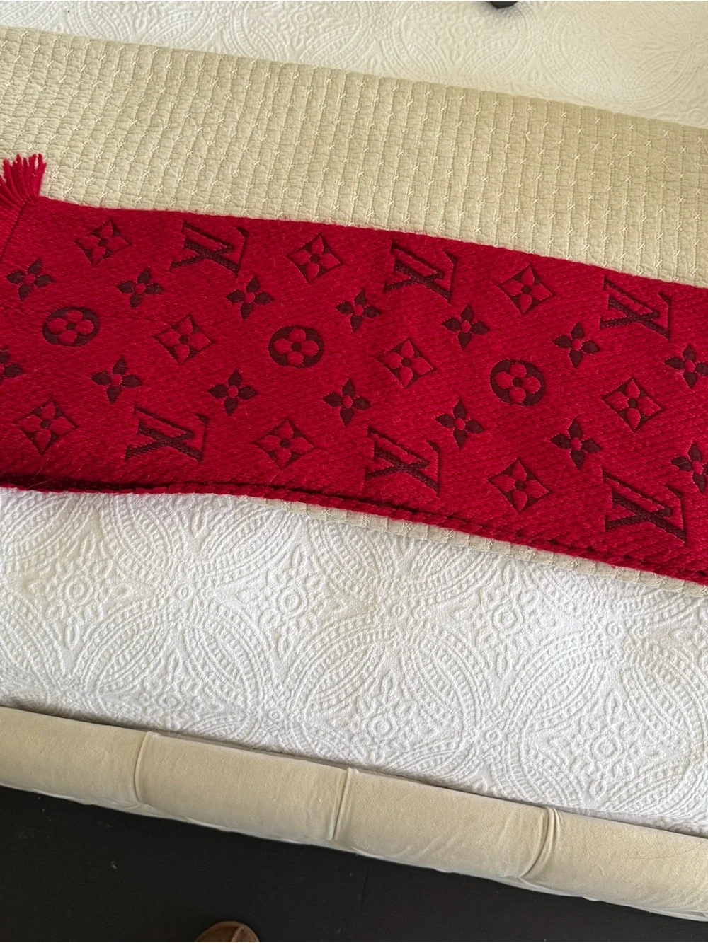 Louis Vuitton Rubis Logomania Scarf